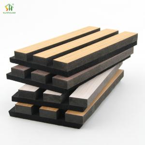 Apartment Sound-Absorbing Interior Oak Wood Decorative Wall Cladding Modern 3D Slat Wood Acoustic Panels