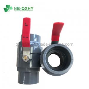 China 2 Prime Prime Zhejiang PVC Irrigation 2PCS Ball Valve With Steel Handle Long Lasting supplier