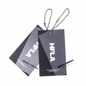 Deboss Paperboard Personalized Clothing Tags Elastic String SGS