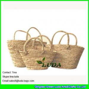 LUDA sea grass straw purses for summer popular palm straw bags
