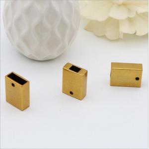 Fashion zinc alloy metal gold bag accessories leather cord end clip stopper for handbags
