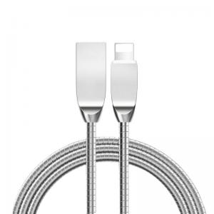 China 2.4A IPhone USB A to Lightning Cable 1m USB Data Transfer Cables Fast Charging supplier