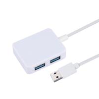 China White PC Mac Laptop Desktop 4 In 1 5Gbps USB 3.0 Hub on sale