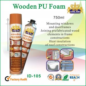 China Waterproof Wooden Pu Foam Spray / Seals 750ml For Door Frame And Window supplier