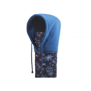 Breathable Neck Warmer Face Mask , Blue Polar Fleece Customized Balaclava Ski Mask Speed Dry