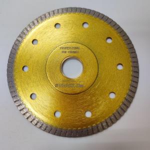 China 125mm Super Thin Sintered Turbo Circular Dry Tile Saw Blade Quick Release supplier