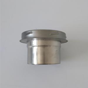 China Silver 6 Inch Double Wall Chimney Pipe Twist Insulated Adaptor CE  &  ISO9001 supplier