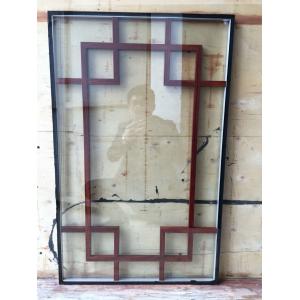 China GBG Grilles Insulated Stained Glass Window Double Glazed Unit Construction 30MM supplier