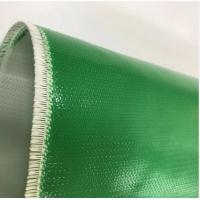 China Green Silicone Fiberglass Cloth Double Sides Silicone Coated Fiberglass Cloth For Ventilation Pipeline on sale