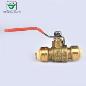 Water DZR Brass 1"X1'' No Leakage Push Fit Ball Valves