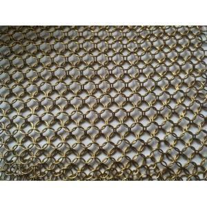 Chainmail Ring Decorative Metal Mesh Drapery For Shopping Mall Hotel Decoration