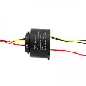 China High Speed Through Hole Slip Ring 6 Circuits 12mm Hole supplier