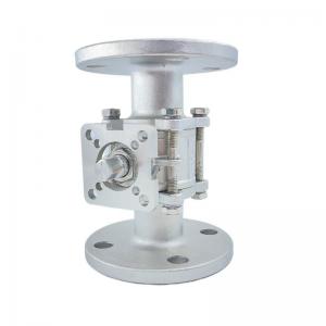 China 304/316 Material Three Piece Flanged High Platform Ball Valve Manufactured by Q41F supplier