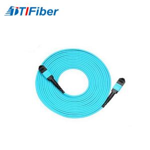 China 3M length MPO multimode fiber patch cord MM SM Multicore fiber optical cable supplier