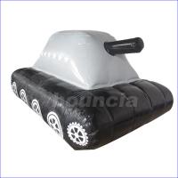 China 0.6mm PVC Tarpaulin Fabric  Inflatable Military Tank for Paintball Sport on sale