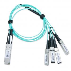 Cisco Compatible AOC Cables 40G QSFP+ To 4x10G QSFP+ Breakout Active Optical Cable