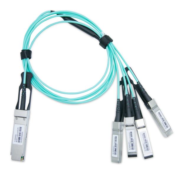 Cisco Compatible AOC Cables 40G QSFP+ To 4x10G QSFP+ Breakout Active Optical Cable