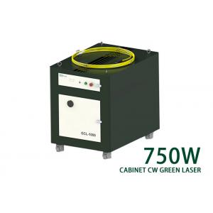 China Single Mode 750W Green CW Fiber Laser Cabinet Type supplier