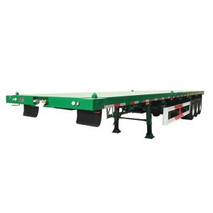 Green 3mm Semi Truck Flatbed Trailer 12 Metre Flatbed 3 Axle Truck