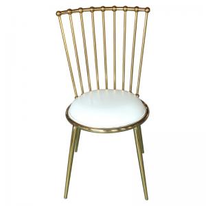 Elegant Simple Wedding Chairs 201 Stainless Steel Frame For Banquet Hall