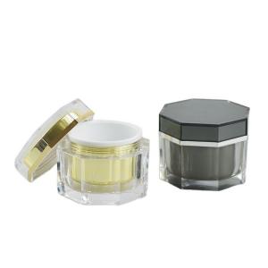 China 150 ML Capacity Acrylic Skin Care Container Irregular Shape Jar Plastic Container OEM/ODM supplier
