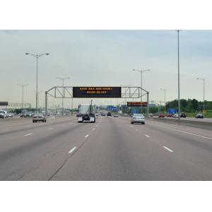 China P25 4R2G Programable Led Sign , Outdoor Electronic Display Boards For Highway Three Lane supplier