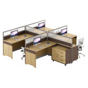 China modern 4 seater office workstation table furniture supplier