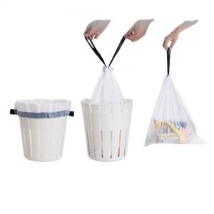 Kitchen Small Drawstring Garbage Bags PE Recyclable Trash Can Liners