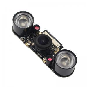 Smart Electronics Raspberry Pi 3 Camera Night Vision Wide Angle Fisheye Lens 5 MP Camera + 2 Infrared Sensor Light