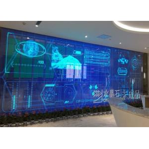 China Ip65 Waterproof Transparent Led Display Hd Video Wall / Curtains 5mm X 6mm supplier