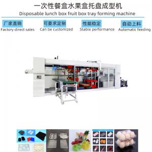 Used Automatic Plastic Vacuum Forming Machine For Pet Ps Container Chicken Egg Tray
