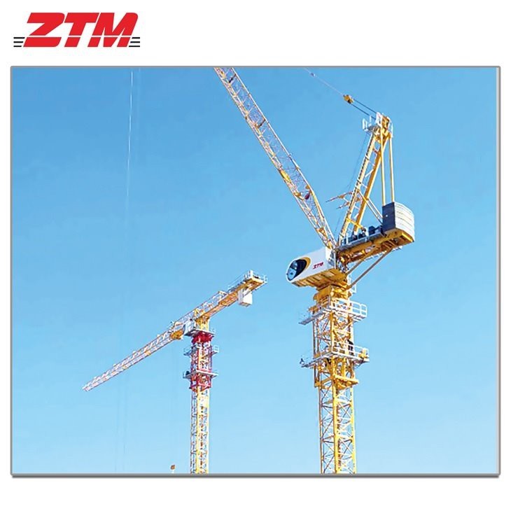 China ZTL286 Luffing Tower Crane 14t Capacité 52m Longueur de la jante 2,2t Équipement de levage de charge de pointe wholesale