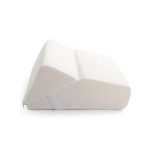 China Backrest Triangle Wedge Pillow , Colorful Velboa Memory Foam Wedge Cushion Customized Logo supplier