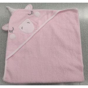 Oeko-tex certificated cotton soft unicorn design baby hooded towel for kids