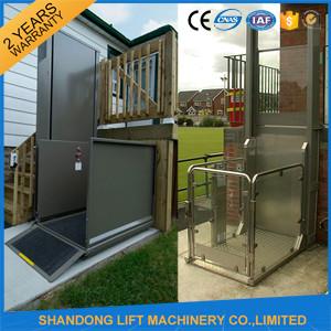 Hydraulic Vertical Wheelchair Platform Lift Elevator For Disabled People CE