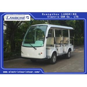 China Fashion White 11 Person Electric Sightseeing Bus For Hotel / Real  Estate supplier