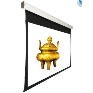 China 150''  Tensioned Ceiling Recessed Motorized Projection Screen With Remote Control supplier