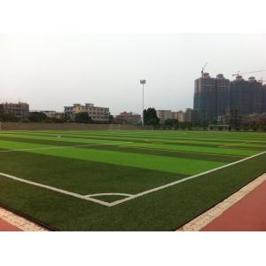 Green Football Playground Synthetic Grass , Playground Fake Grass For Outside