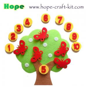 Felt DIY Material Kids Toddler Children Numbers Education Kits Teaching Aids digits Felt Fruit Vegetables OEM ODM