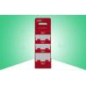 Red POS Cardboard Advertising Displays 2 Sided Four Shelf Large Space Stable