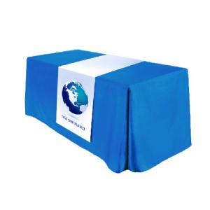 Event Table Runner With Logo , Reusable Custom Printed Tablecloths