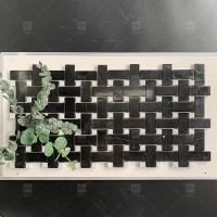 China Square Black And White Marble Stone Mosaic Tile 8mm Wall Decoration on sale