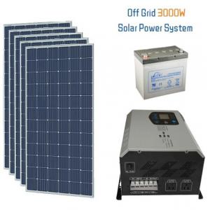 3kw Off Grid Inverter Solar Power Home Kits With 4 Unit Battery