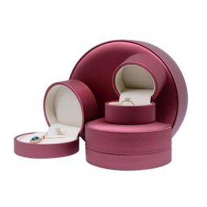 China Customized Size Jewelry Gift Boxes , Round Jewelry Box Vairous Color Available supplier