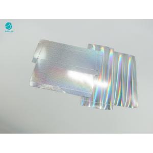 China Holographic Surface Rectangle Cardboard Cases With Custom Design Embossed Logo supplier