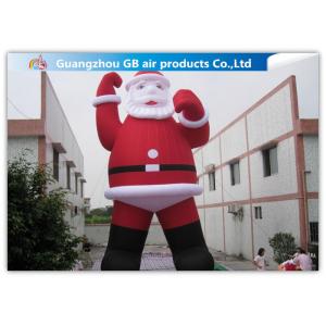 China Outdoor Large Blow Up Inflatable Santa Claus For Christmas Decorations supplier