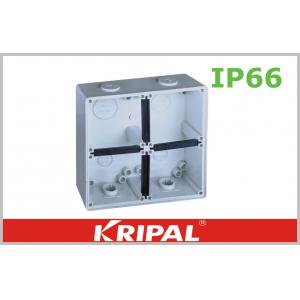 Grey Small IP66 Outdoor Junction Box / Plastic Electrical Junction Box