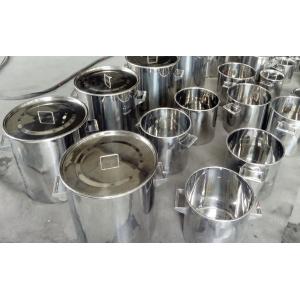China 316L Stainless Steel Milking Machine Bucket Drum 5L Capacity Mirror Polish supplier