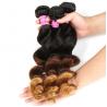 Blonde 1b/4/27 3 Tone Remy Ombre Hair Extensions Brazilian Hair Loose Wave