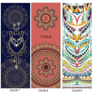 China 16 Patterns Printed Yoga Towel 185X63cm Microfiber Cover Yoga Mat Towel supplier